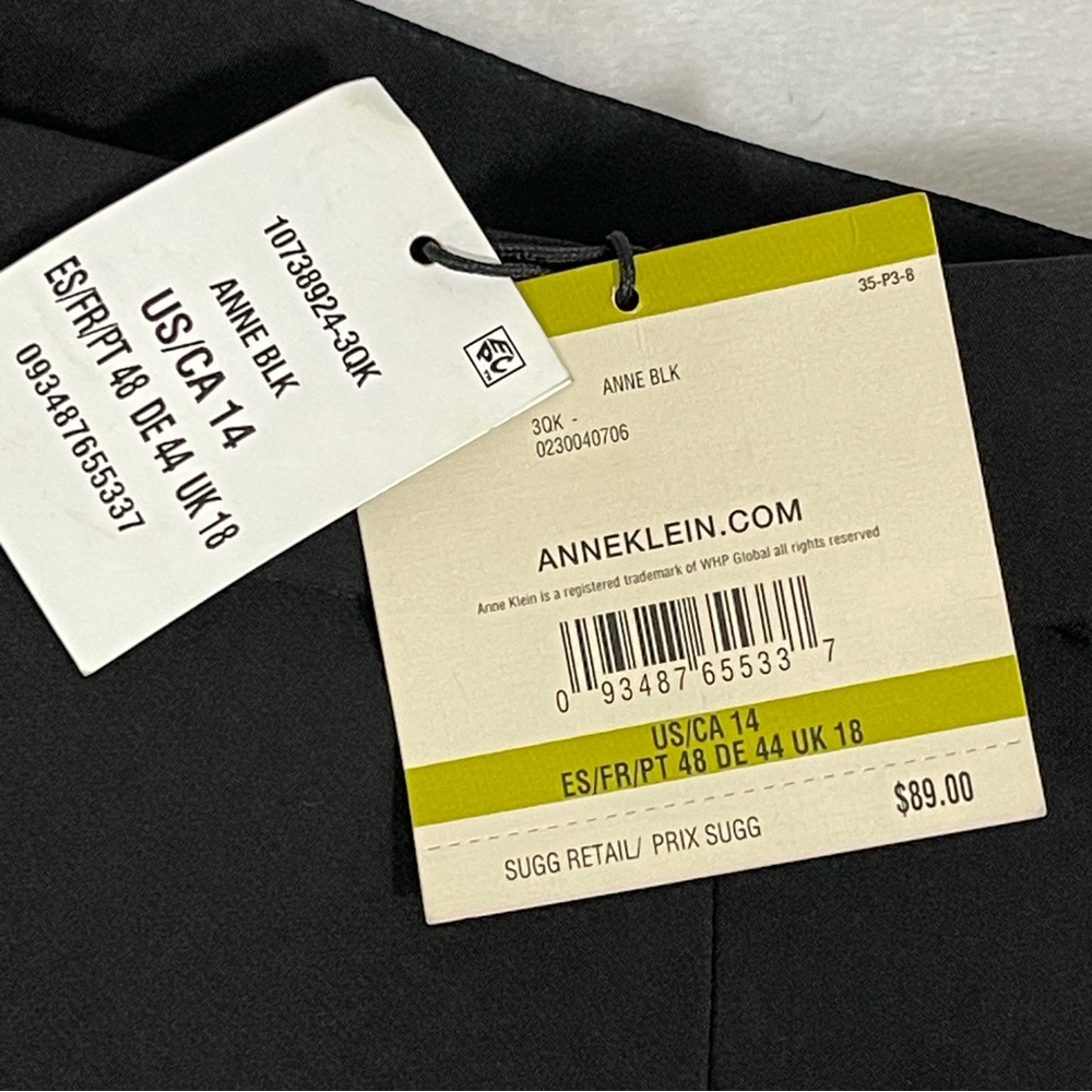 Anne Klein Black Dress Pants - Picture 7 of 8